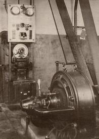 1910 Innenansicht vom Maschinenhaus des Dampf-Pumpwerkes in Averfleth