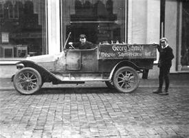 1930 Kraftfahrzeug Weinhandlung Georg Schmidt in der Schmiedestraße