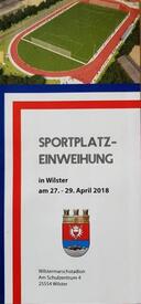 2018 Faltblatt Sportplatz Einweihung - Wilstermarschstadion