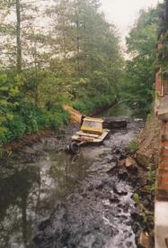 1987 Entschlammung der Wilsterau am Rosengarten und Helgenland