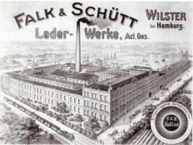1907 Lederfabrik von Falk & Schütt in Rumfleth, Stadt Wilster