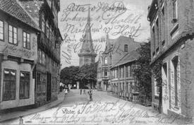 1905 Markstraße - heutige Op de Göten - in der Stadt Wilster