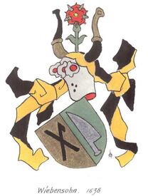 Wappen der Familie Wiebensohn aus der Wilstermarsch