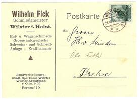 1934 Schmiede von Wilhelm Fick in der Stadt Wilster