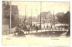 1911 Hafen am Rosengarten in der Stadt Wilster