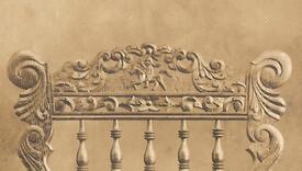alter Hochzeitsstuhl aus der Wilstermarsch (Detail)