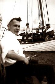 1935 Klinkerbeplankte Wilsteraner Segeljacht auf Tour 