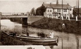1940 Kudensee in der Wilstermarsch - Szene am Burg-Kudenseer Kanal