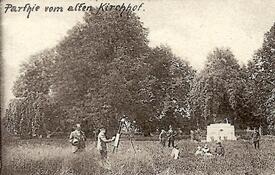 1898 alter Friedhof (heutiger Stadtpark) der Stadt Wilster