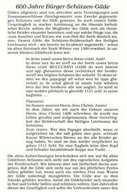 1980 Jubiläumsschrift Bürger-Schützen-Gilde Wilster 1380 - 1980