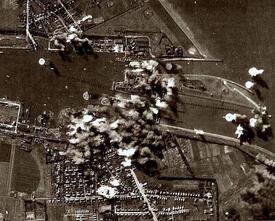 Am 18. Juni 1944 wurden die Schleusenanlagen in Brunsbüttel bombardiert