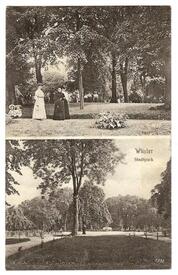 1908 Stadtpark - vormaliger Friedhof - in Wilster