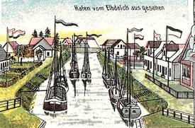 1903 Büttel (Elbe) - Hafen am Bütteler Kanal