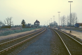 Bahnhof Wilster an der Marschbahn
Gleise des Güterbahnhofs und der Nebenstrecke nach Brunsbüttel