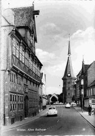 1960 Straße Op de Göten in der Stadt Wilster