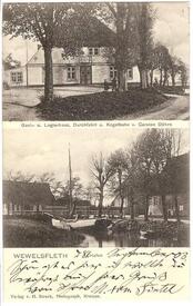 1903 Wewelsfleth - Hafen, Logier- und Gasthaus