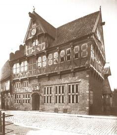 1955 Altes Balkenhaus und Altes Rathaus an der Op de Göten in Wilster