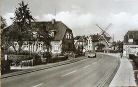 1962 Unteres Dorf in Beidenfleth, Windmühle Hoffnung