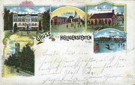 1904 Heiligenstedten -  Herrenhaus, Bahnhof, Kirche, Klappbrücke, Aussichtsturm