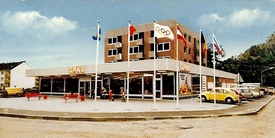 1972 Supermarkt an der Etatsrätin Doos Straße in der Stadt Wilster