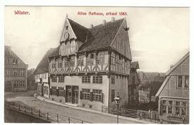 1898 Altes Rathaus an der Marktstraße (heutige Op de Göten) in Wilster