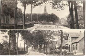 1910 Wewelsfleth - Straße Humsterdorf