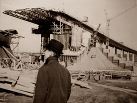 1965/1967 Bau der Hochbrücke über die Stör bei Heiligenstedten