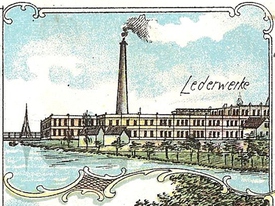 1902 Stadt Wilster - Lederwerke Falk & Schütt in Rumfleth
