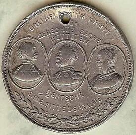 1864 Medaille aus Anlass der Loslösung Schleswig-Holsteins von Dänemark