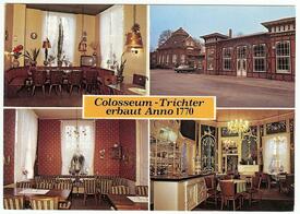 1975 Gastronomie, Trichter und Colosseum in der Stadt Wilster