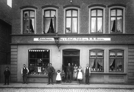 1895 Geschäftshaus J. H. Garms an der Burger Straße in der Stadt Wilster