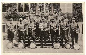 1933 Musikkorps der SA vor dem Neuen Rathaus in Wilster