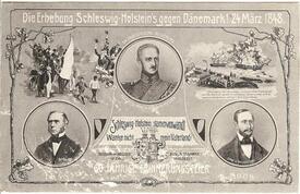 1908 Erinnerung an die Schleswig-Holsteinische Erhebung 1848.03.24. Mitglieder der Provisorischen Regierung