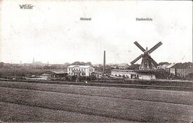 1900  Stadt-Mühle und Meierei an der Wilsterau in Wilster