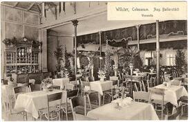 1906 Saal und angeschlossene Veranda im Colosseum in der Stadt Wilster