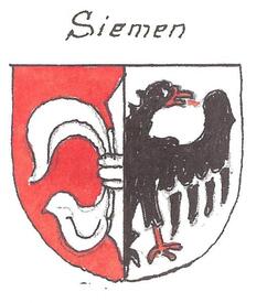 Wappen der Familie Siemen aus der Wilstermarsch