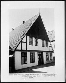 1968 Giebelhaus mit Giebelverbretterung am Klosterhof in Wilster