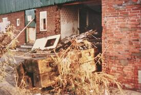 Sturmflut am 03. Januar 1976 - Schäden an Deich und Häusern in St. Margarethen