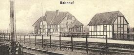 1912 Bahnhof Heiligenstedten an der Marschbahn