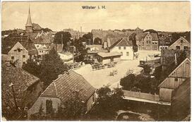 1908 Rosengarten - der alte Hafen der Stadt Wilster