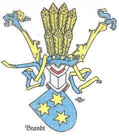 Wappen der Familie Brandt aus der Wilstermarsch