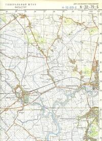 1985 sowjetrussische militärische Edition der toporaphische Karte Wilster