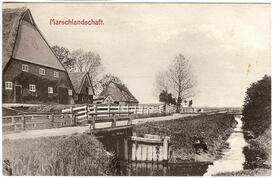 1907 Wilstermarsch Hof und Entwässerungsgraben