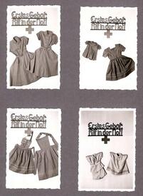 1953 gefertigte Kleidung durch die Nähstube Jugend-Rot-Kreuz Mittelschule Wilster