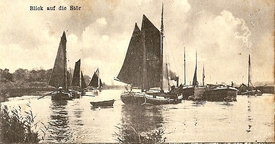 1917 Schiffsverkehr auf der Stör