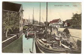 1914 Hafen am Rosengarten in der Stadt Wilster