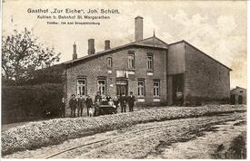 1917 Gasthof Zur Eiche in Kuhlen in der Gemeinde Büttel in der Wilstermarsch