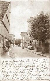 1903 Wewelsfleth - Straße Neustadt (heutige Dorfstraße) in Wewelsfleth in der Wilstermarsch