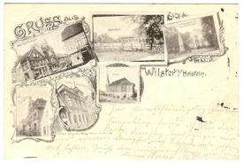 1897 Stadt Wilster - Op de Göten, Neues Rathaus, Johannisstraße, Tagg-Straße, Allee