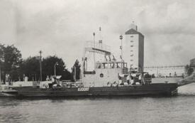ca. 1962 Kornhaus Burg am Nord- Ostsee Kanal bei der Burger Fähre